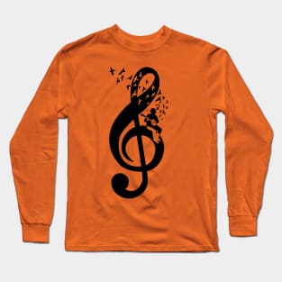 Treble Clef - Banjo Long Sleeve T-Shirt